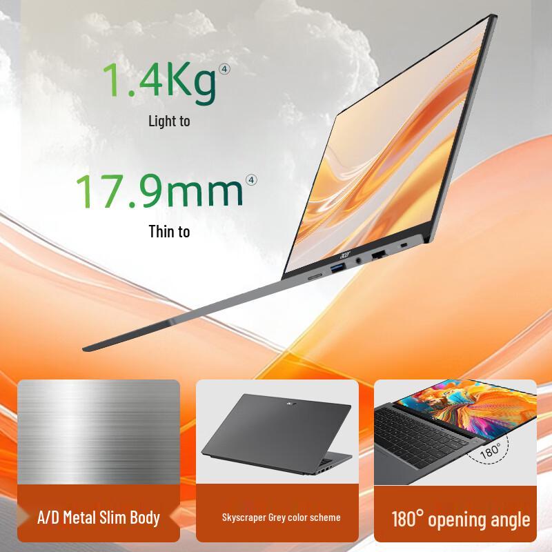 Acer Moowoo Go 14  AI Laptop (AMD Ryzen 7, 2.2K Display) (CN version)