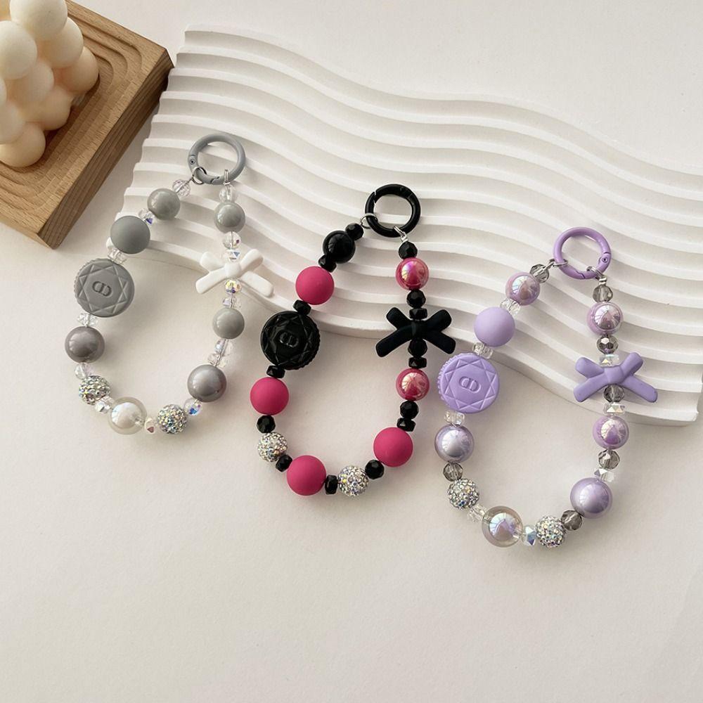 

Bracelets Mobile Phone Lanyard Sweet Girls Beaded Phone Chain Phone Accessories