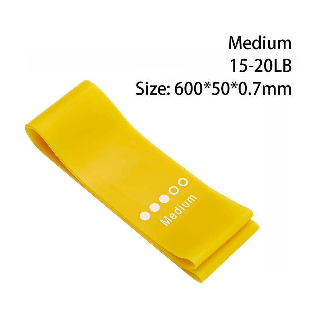 Yoga Resistance Rubber Band Fitness Elastic Band 03 To 11 Mm Gym Strength Training Pilates Latex Elastic Band Indoor Equipment