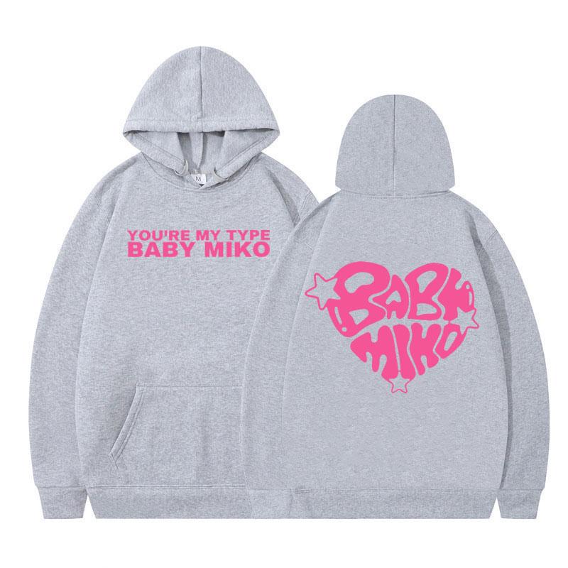 Young Miko Baby Miko Merch Hoodie Men Women Long-sleeved Hip-hop Pullover Loose Casual Aesthetic Trendy Sweatshirt Fan Gifts Top