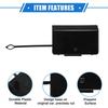 Car Tow Hook Eye Hole Cover Cap ONE  for Mercedes-Benz E550 Black Rear