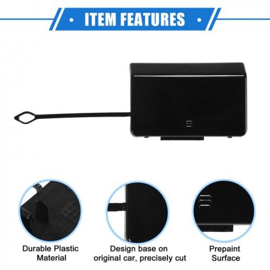 Car Tow Hook Eye Hole Cover Cap ONE  for Mercedes-Benz E550 Black Rear