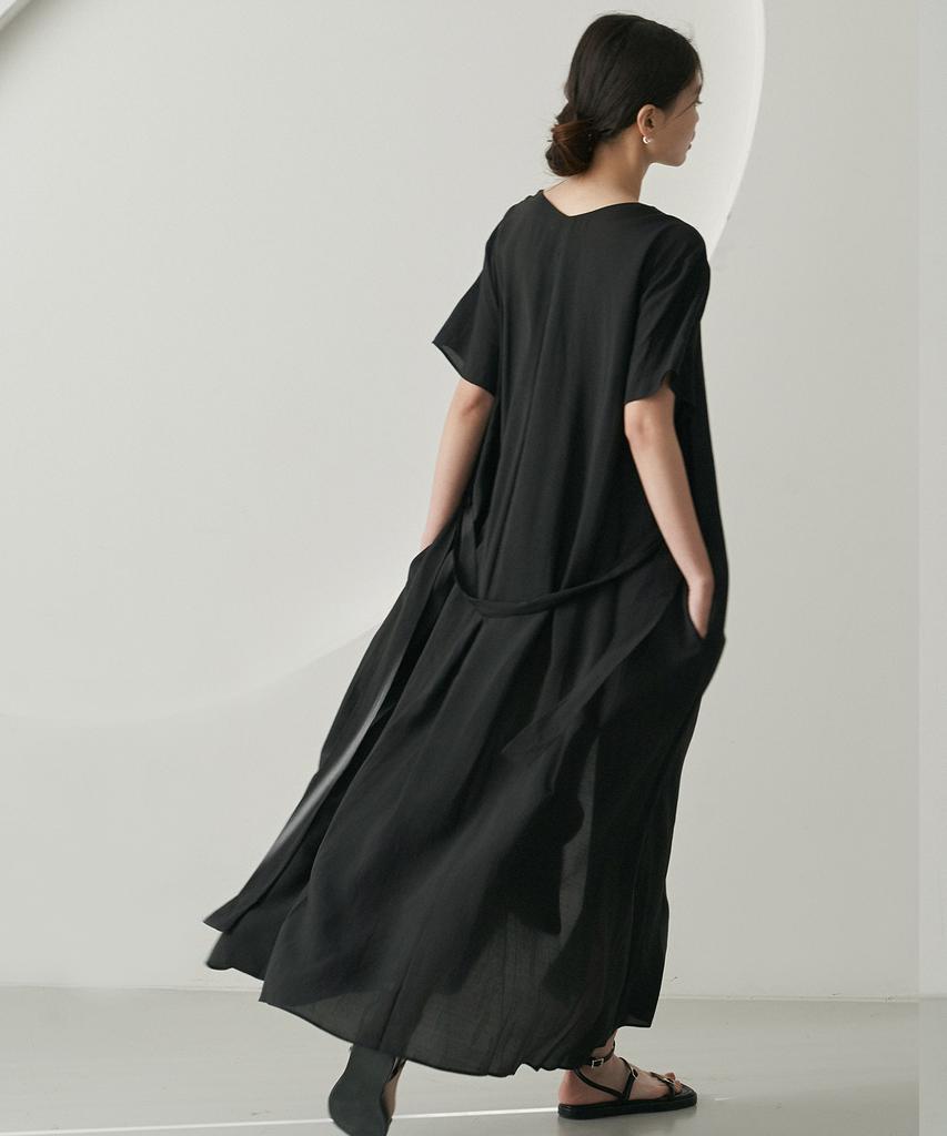 Dijainowol Robe Long Dress_Black