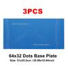 3PCS 32x64 Dots Baseplate DIY Assembled Small Building Blocks Classic Bricks Base Plate for MOC City Figures Construction
