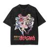 Heißes Mahou Shoujo Homura Akemi Grafikdruck Vintage Gewaschenes T-Shirt Herren Damen Baumwolle Streetwear Mode Oversized Sommer Neues T-Shirt