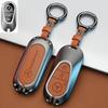 SFX1  Zinc Alloy+Leather Car Key Case Cover for Mercedes Benz 2021 C /S Class W223 W206 S350L S400L S450L S500L Protector