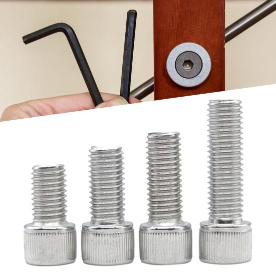 380 stk M3 sekskantet hodehette Skruer Bolter Muttere Rustfritt stål sortimentsett for maskiner