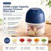 Wireless Electric Garlic Chopper 2 Stainless Steel Blades 250Ml Glass Container For Home Kitchen Mincing Garlic Veggies Spices