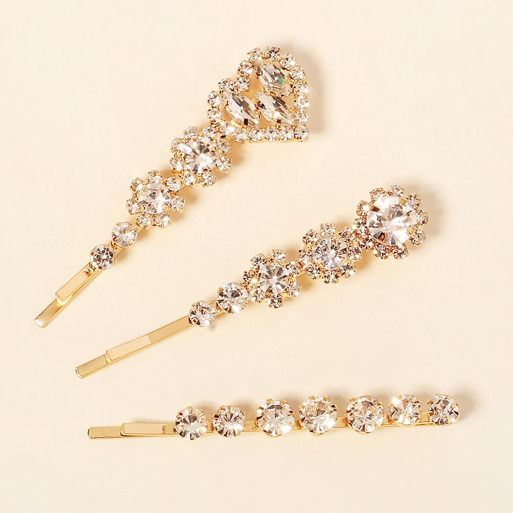 

Заколки для волос для женщин Кубический цирконий Стразы Драгоценные камни Боковой зажим Зажим-слово Заколка для волос Изысканные ювелирные изделия Элегантные Свадебные аксессуары для невесты