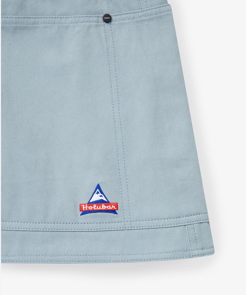 Holluba Trail Split Short Skirt Sky Blue