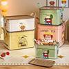 Large Capacity Cartoon Toy Storage Box with New Design Plastic Organizer for Snacks Desktop Living Room Kids Room Organization