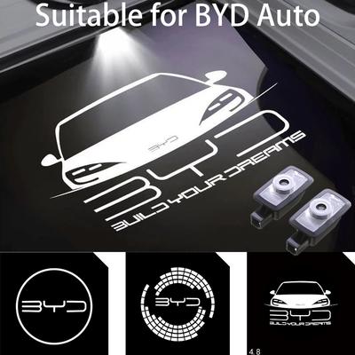 Suitable for BYD Car Door Welcome Lights High Definition Non Fading Welcome Light For BYD BYD Han Qin Song Car Welcome Light