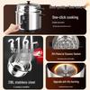 TRIANGLE 316 Stainless Steel Rice Cooker with Steamer CN Plug (adapter Included)