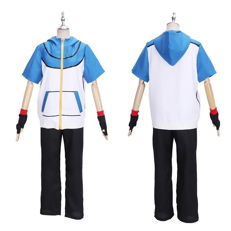 Summer Anime Pokémon Baby Ash Cosplay Costume Set