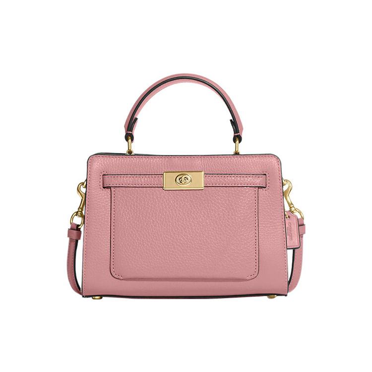 New COACH Pebbled Leather Portable Crossbody Bag, Shoulder Bag Women's Pink C8320-IMOUS