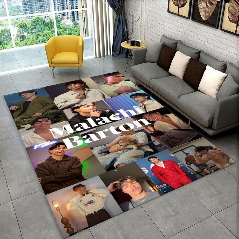 Fashion Malachi Barton Star Non-Slip Area Rug for Living Room,Bedroom,Playroom,Soft Carpet Floor Mat Home Decor Rug Room