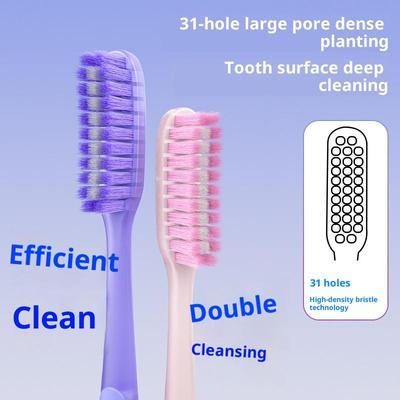 Long Headed Soft Bristled Adult Toothbrush Standable Simple Deep Cleaning Oral Teeth Household Dentistry Product