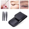 Black Stainless Steel Tweezer Set Flat Tip Point Tip Slant Tip Eyebrow Facial Hair Removal