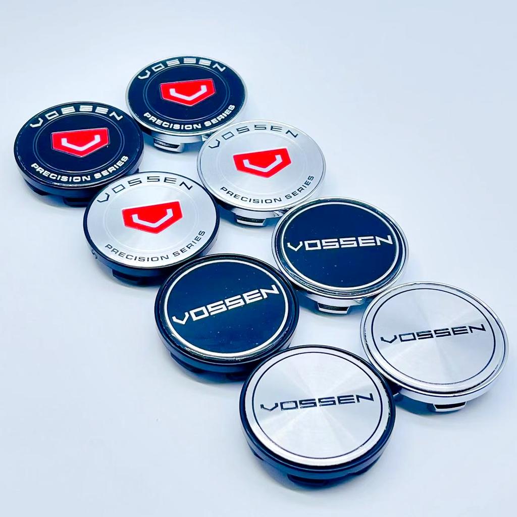 4PCS VOSSEN Wheel Center Cap 53mm Rim Cover Hub Cap Wheel Cap For 50mm VOSSEN Racing Badge sticker Decals Styling accessories