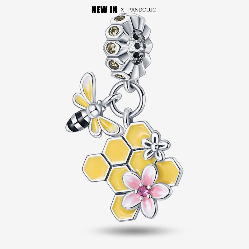Brand Latest Arrival Yellow Series Animal Shape Charm Bead Component Bead Components Compatible With Pandach Authentic Original Bracelet High Quality