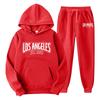 New cross-border foreign trade pullover men's and women's same sports sweater set fashion sweater sweatpants fleece hoodie set