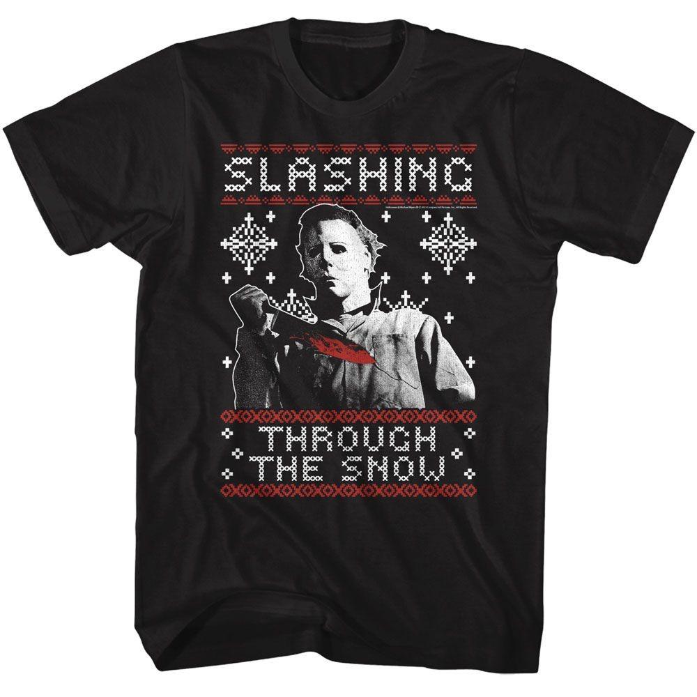 Halloween Slashing Thru The Snow Movie Shirt L