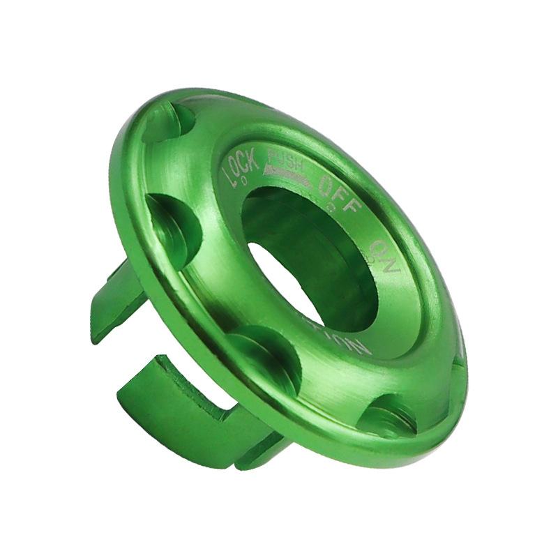 Multicolor Aluminum Alloy Electric Scooter Ignition Switch Lock Cover Durable Finish Perfect For Ebike Modification Refitting
