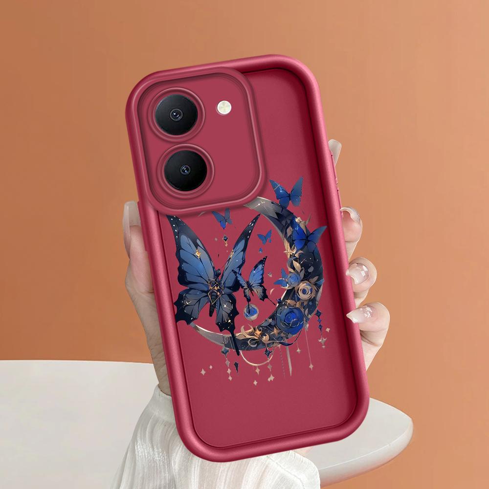 Soft Silicone Square Ladders Cartoon Pattern Full Cover Camera Protection Shockproof Case for iPhone Infinix Tecno Vivo