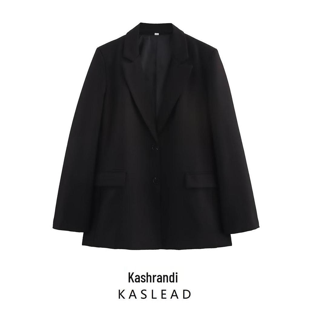 2025 Spring Women's European & American Style Print Loose Suit Jacket