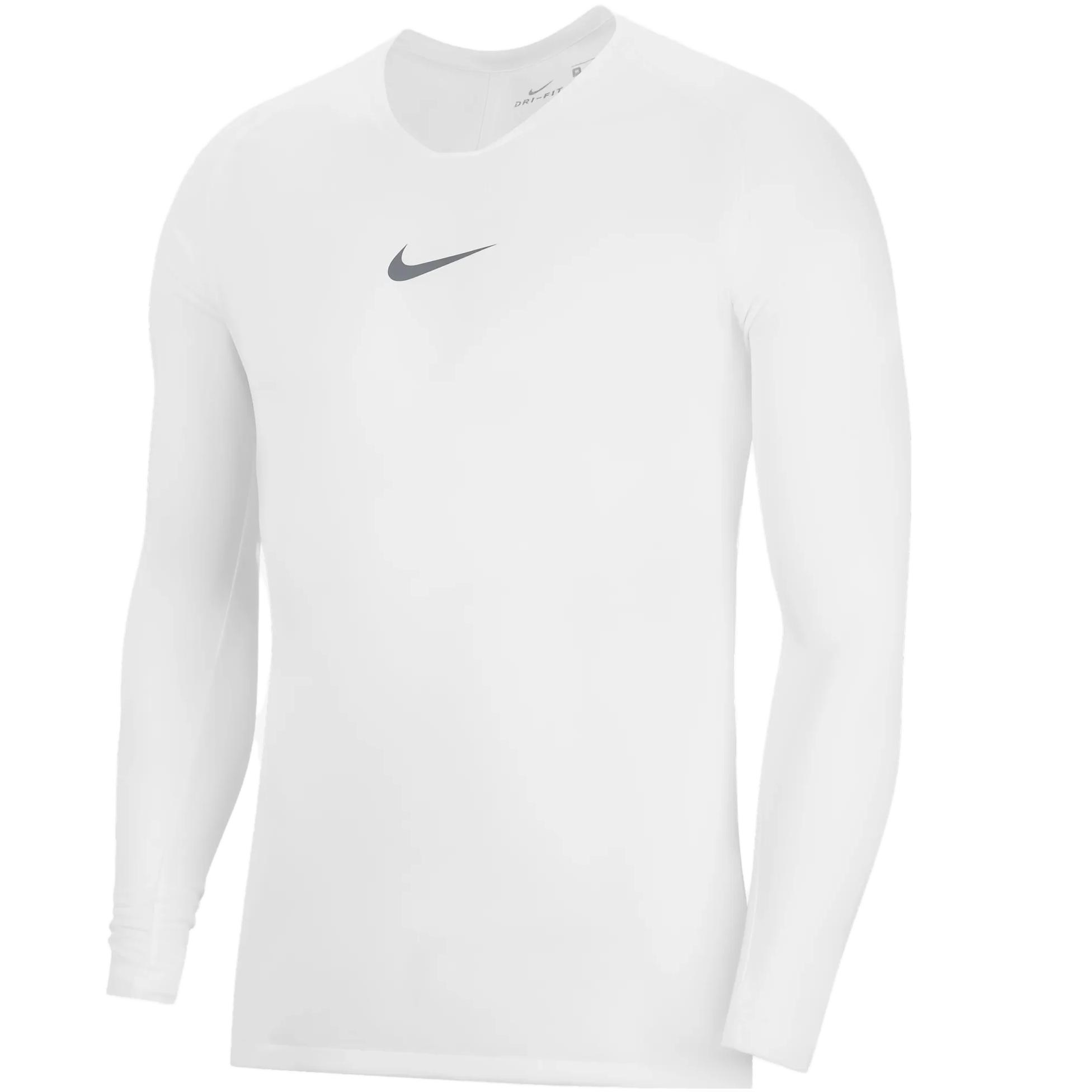 

Мужская футболка Nike Slim Fit однотонная с круглым вырезом и коротким рукавом, белая AV2609-100 XL
