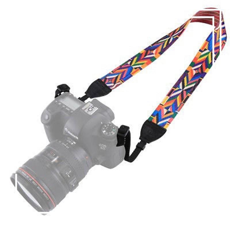 Vintage Ethnic Style Camera Shoulder Strap For Dslr Digital Cameras Fashion Photography Sling