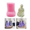 Buddhas Statue Decoration Candle Silicone Mold Epoxy Resin DIY Ornaments Making Soap Melt Resin Clay Home Decorations