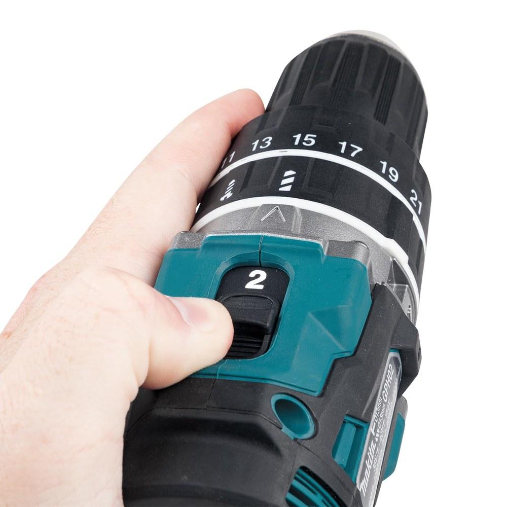 Makita 40Vmax Cordless Rotary Hammer Drill HP002GZ with Battery Charger and Case Blue