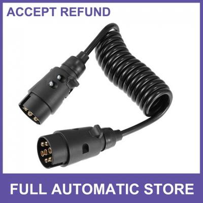 Single 6.56ft 7 Way Trailer Extension Cable Plug Socket Connector RV Universal