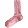 Season Socks Hole Stacking Socks Trendy Outer Wear Personalized Retro Fleece Thickened Warm Australian Fleece Medium Tube Socks