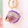 Cute Owl Crystal Rhinestones Crsytal Car Bag Keys Exquisite Pendant Cartoon Trendy Animal Key Chains Bag Charm