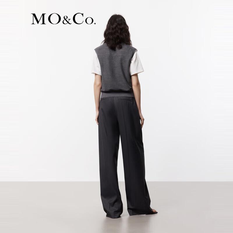 MO&Co. Mid-High Waist Pleated Trousers