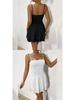 Women's European & American Style Sexy Spaghetti Strap Backless Dress