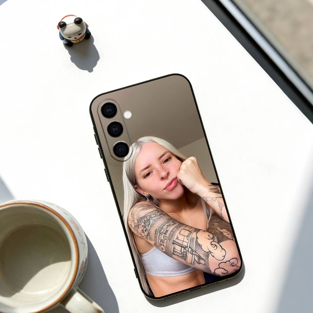 Young Miko Singer Phone Case Soft Black For Samsung Galaxy A73,A72,A71,A70,A53,A52,A51