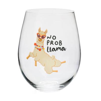 Stemless Wine Glass (No Prob Llama)