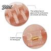 Broken Hair Grip Clip Shark Claw for Women Non-Slip Acrylic with Fine Teeth Matte Compact Shell Texture Back Head Half-Tied And Bangs Accessory