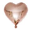 1 Set Valentine's Day Decorative Easy Balloons Mirror Design To Inflate Heart Confetti Balloon Wedding