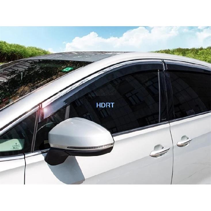 Car Style Side Window Visor Deflector Sun Rain Screen Shelter Weather Shield Cover Accessories For Volkswagen VW Viloran +