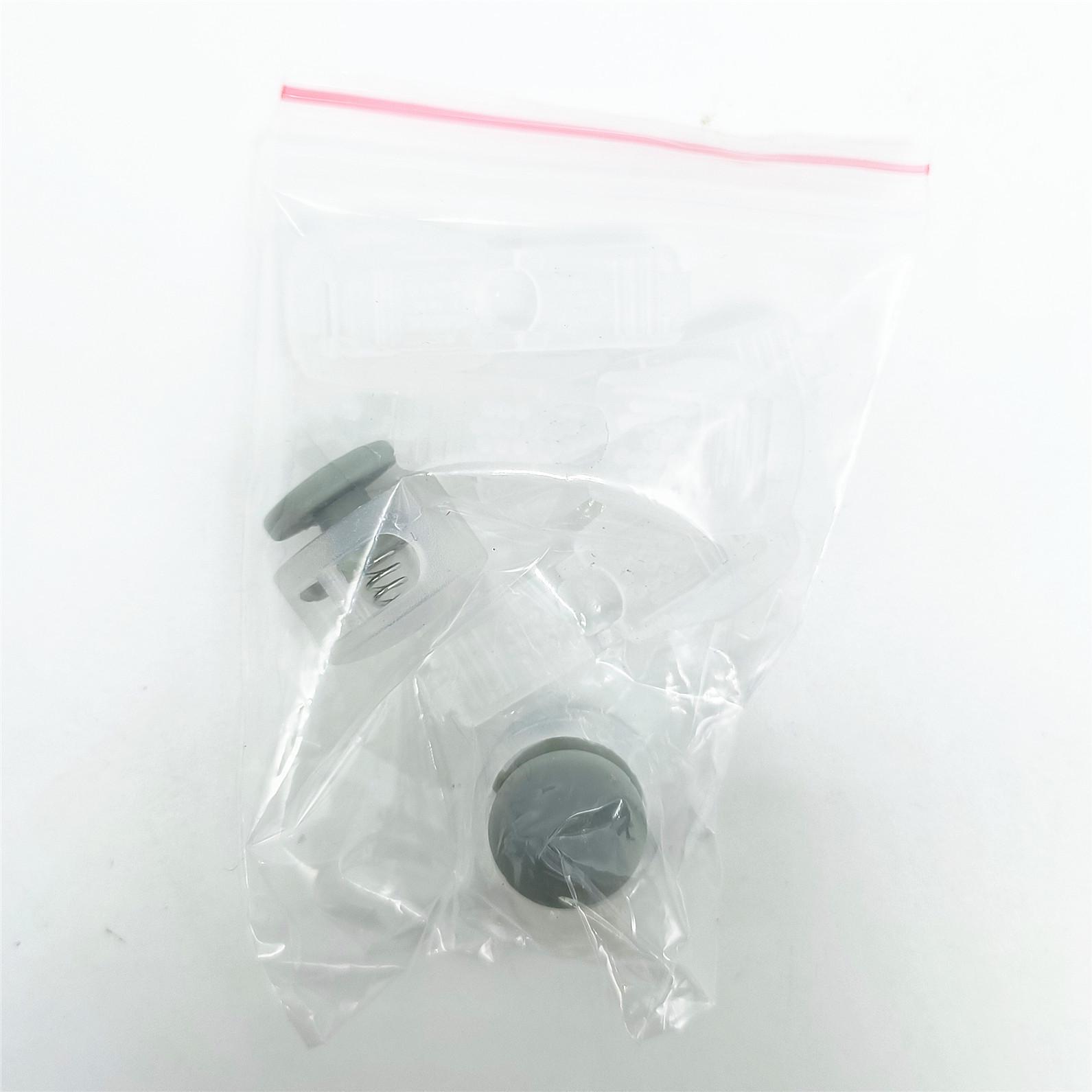 

Детская пряжка для шнурков без завязывания с пружиной и фиксатором One Set: 2 Spring Buckles, 4 Flat Tail Clips серый