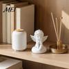 Decorative Figurine Gift 3D Printed Little Angel Statue, Small Cherub Figurine, Cute Holding Pla Material Craft Face Guardian Desktop Ornament
