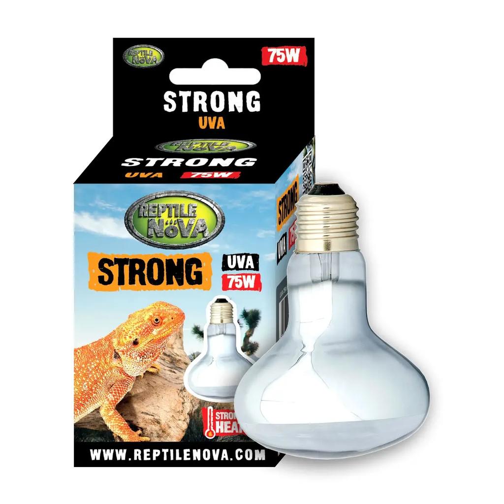 REPTILE NOVA Strong - Heating Bulb with a Focusing Beam and UVA for Terrarium REPTILE NOVA Strong - Spot Bulb 75 W (UVA) for Terrarium
