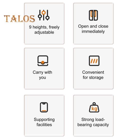 Laptop Stand Portable Notebook Holder Strong Load-bearing Height Adjustable Foldable Design Notebook Mount Computer Stand