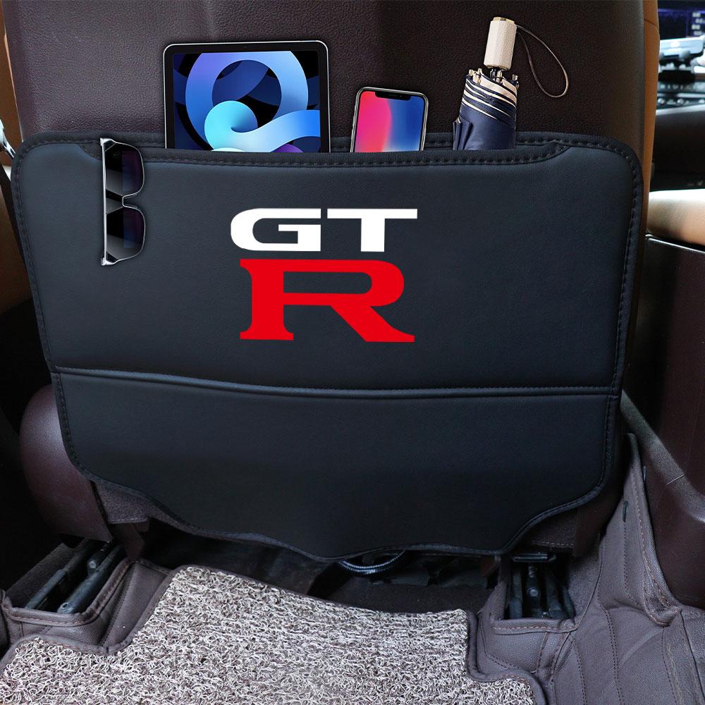 Car Seat Back Protector Organizer Travel Stowing Tidying Storage Bag For Nissan Nismo Tiida GTR 240SX Qashqai J10 Wheel Hubcap