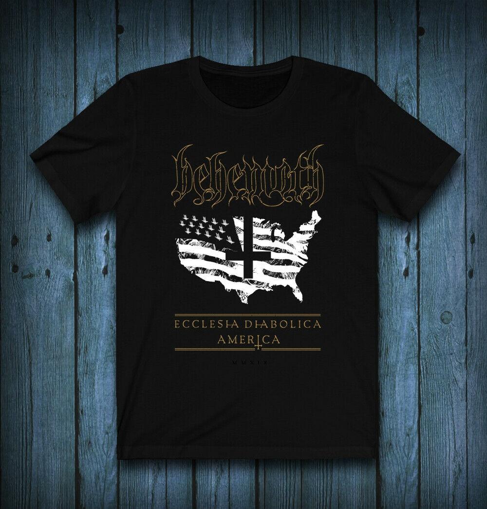 

Футболка унисекс с логотипом Behemoth Ecclesia Diabolica America, эксклюзивная футболка