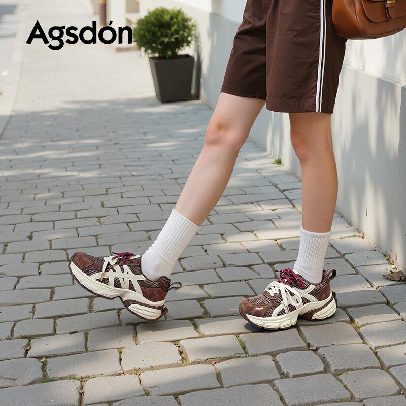 Augustine platform dad shoes women's 2025 autumn new outdoor light running shoes hiking sports casual shoes